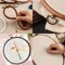 5 Pcs 5 Inch Embroidery Hoops, Round Imitated Wood Cross Stitch Hoop